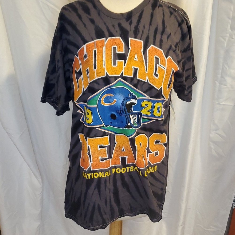 NWT NFL Chicago Bears Football Vintage Tie-Dye T-Shirt Large New With Tags